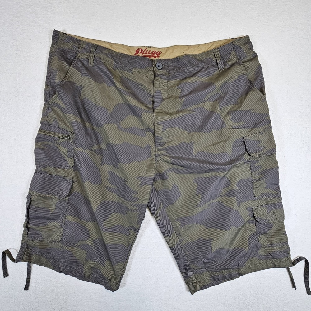 Plugg Cargo Shorts Men's W 46 Hybrid Utility Casual Outdoor Fishing Camo‎ Hiking